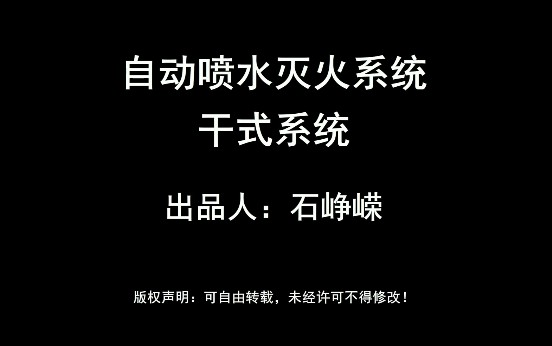 自动喷水灭火系统干式系统哔哩哔哩bilibili