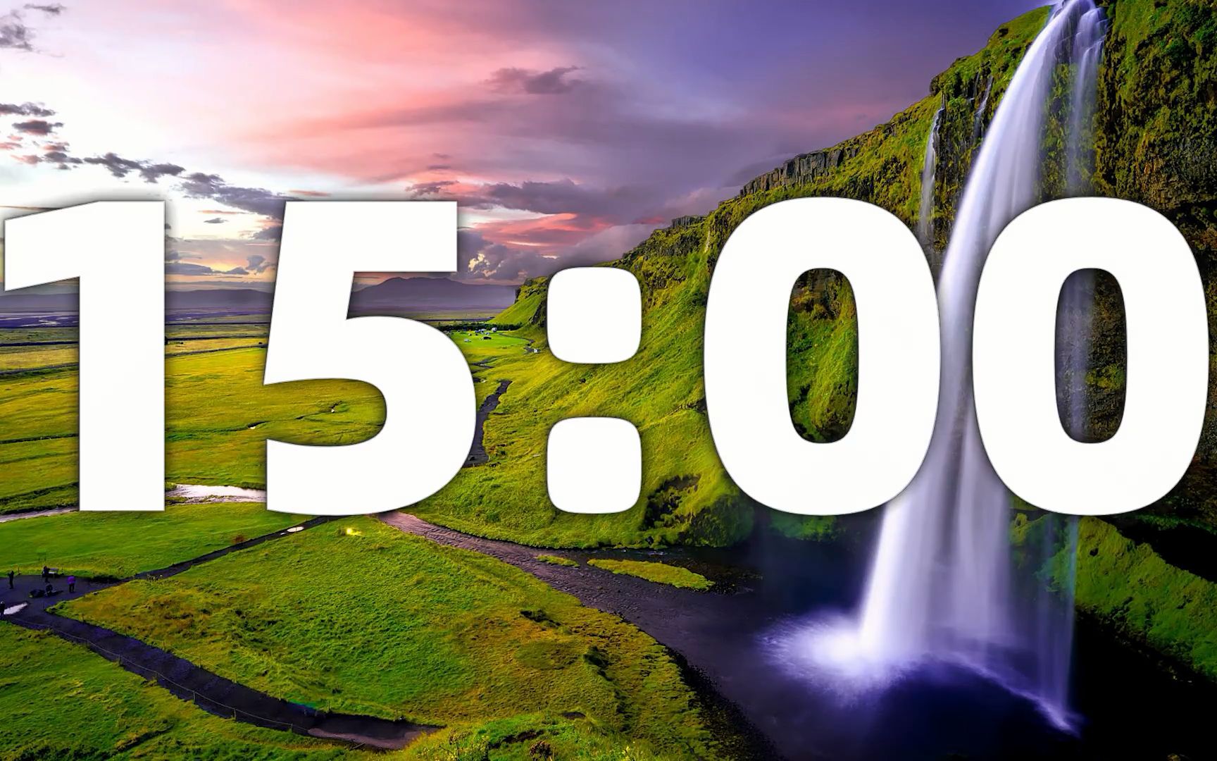 15分钟倒计时长视频滴答声闹铃倒计时视频素材