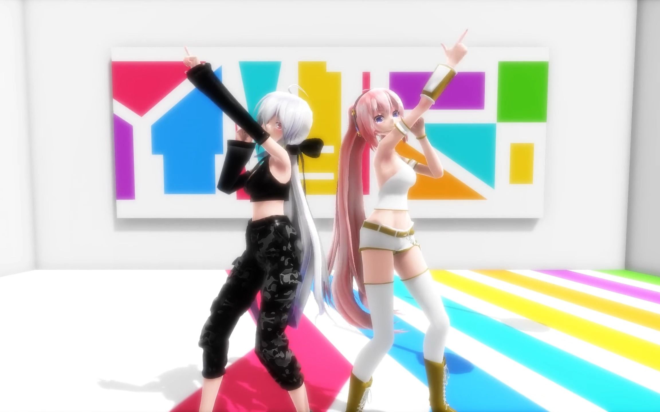 [图]【弱音/MMD/60帧】黑与白的碰撞！