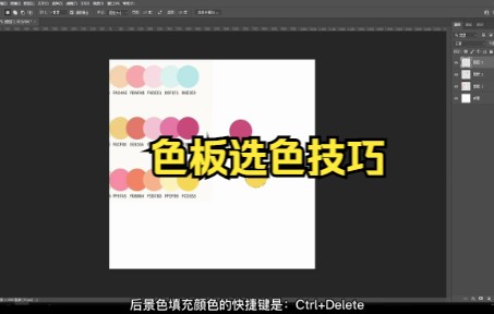 【ps教程技巧】PS零基础教程,第十一课:吸管和色板工具与色板选色技巧哔哩哔哩bilibili