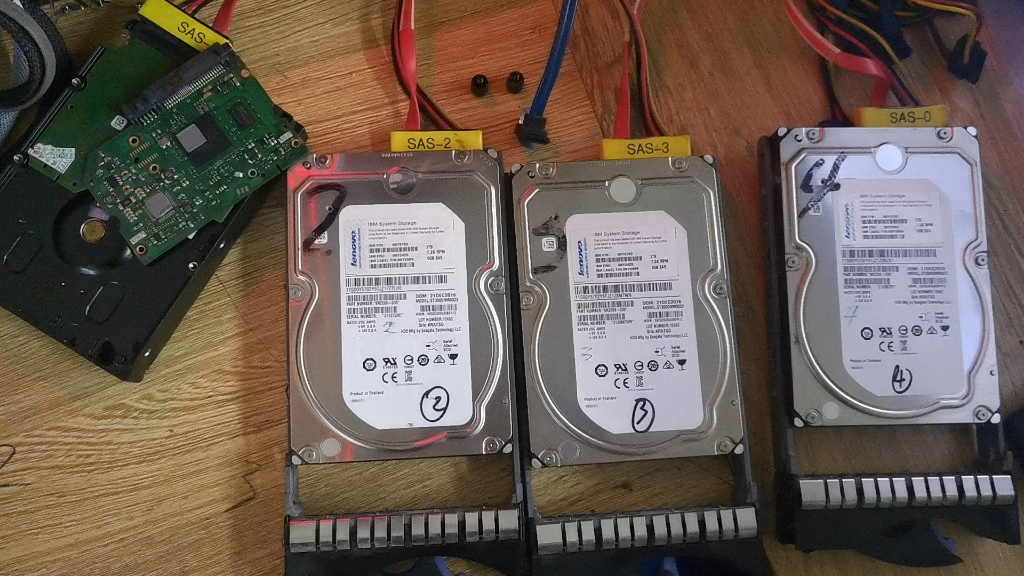 ibm v3500存储数据恢复,智能型磁盘阵列raid5,精简模式,数据恢复成功