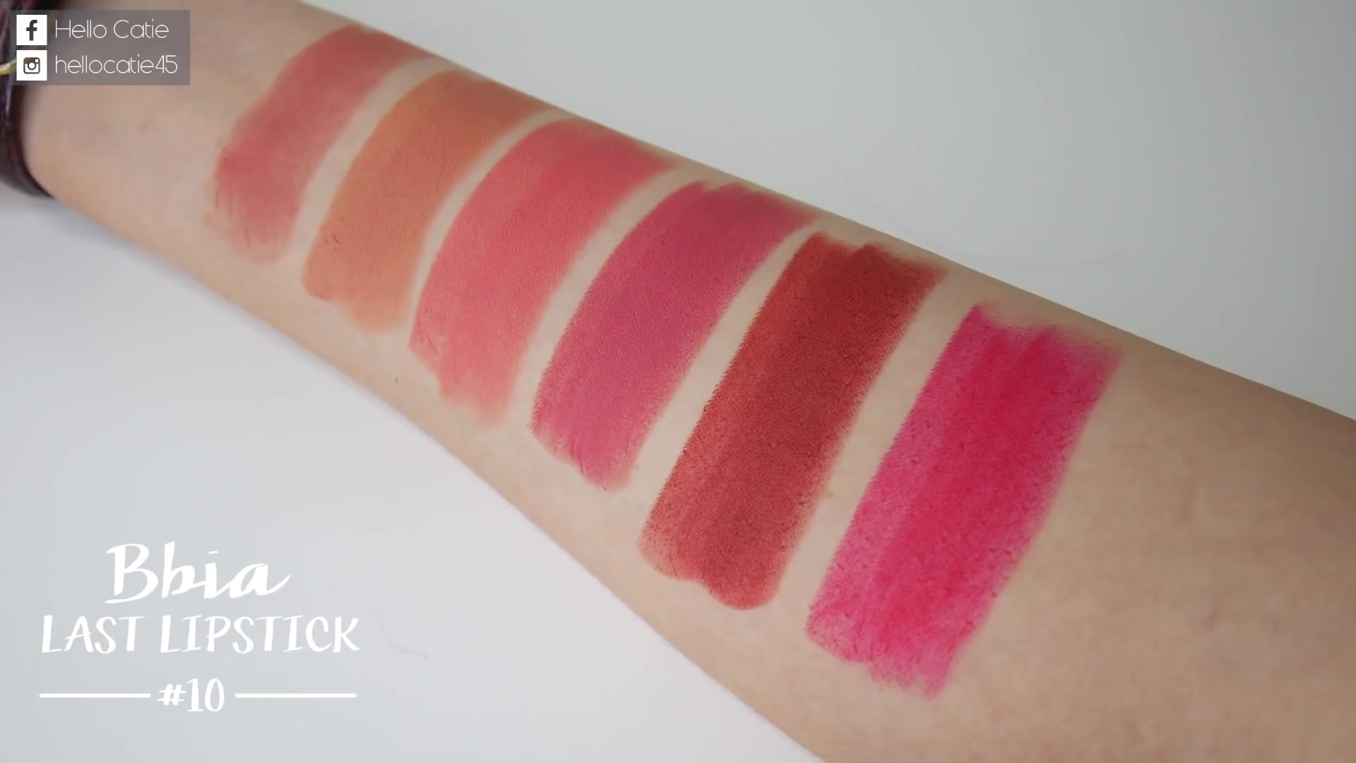 【搬运】Bbia雾面唇膏绿管全试色 Last lipstick full swatches & review哔哩哔哩bilibili