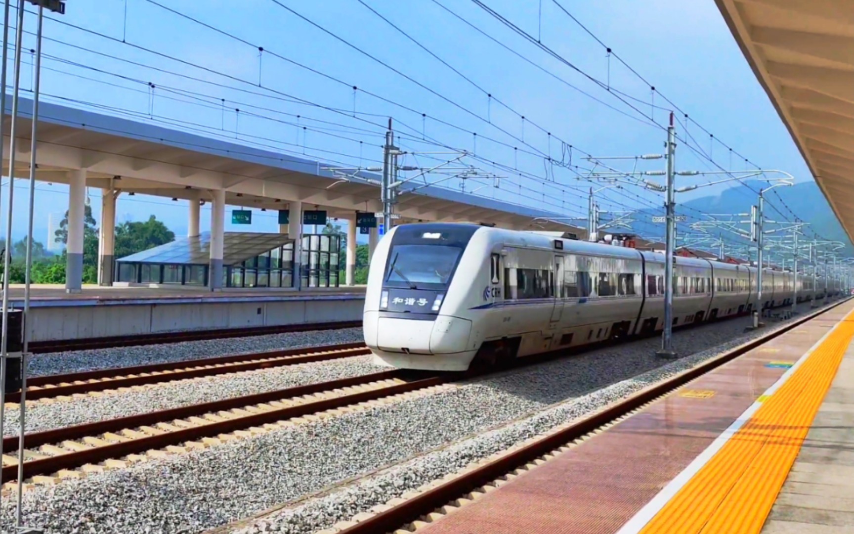 【补档】重联crh1a-200全速通过江湛铁路恩平站