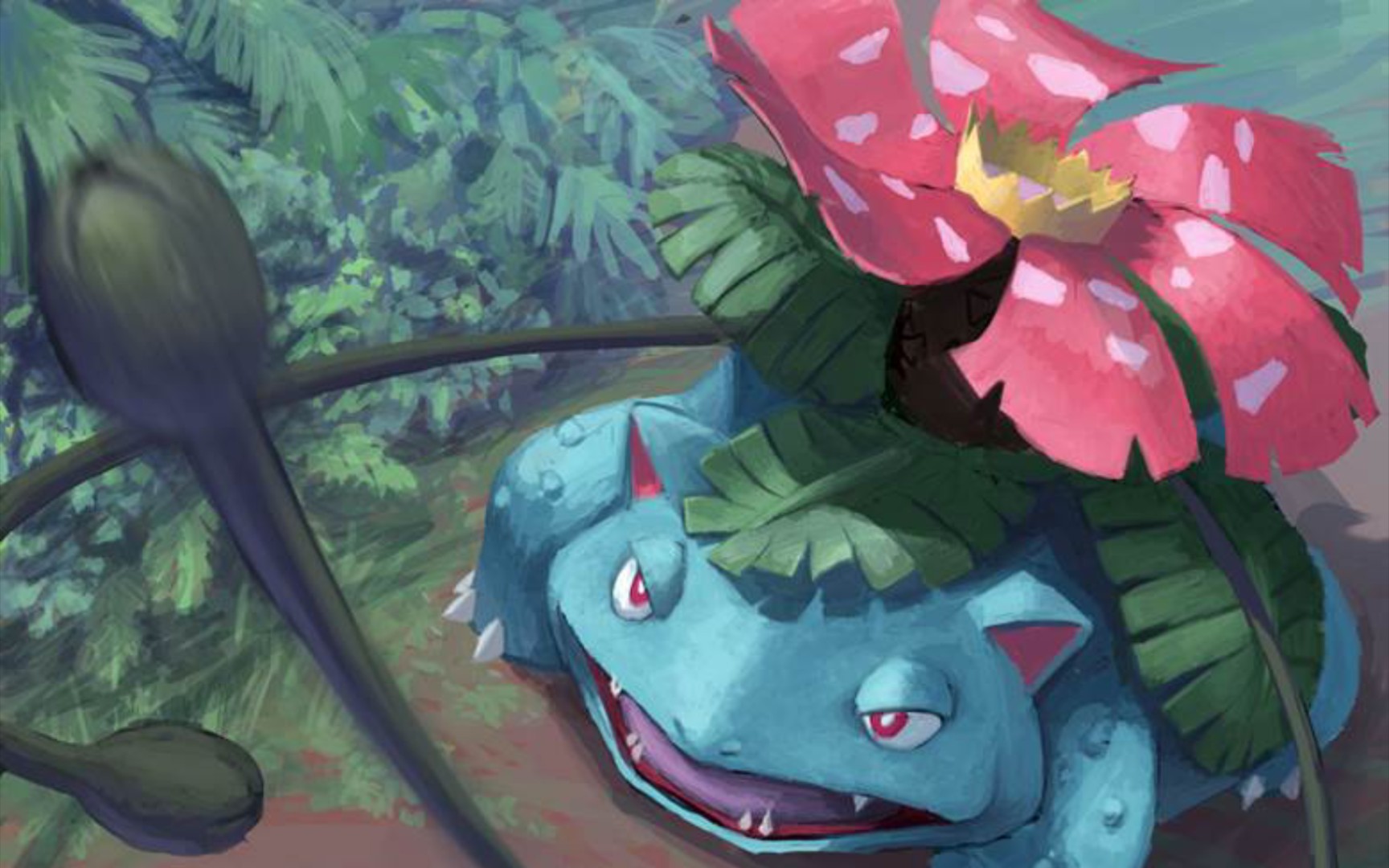 那一个晴天妙蛙花成长了许多