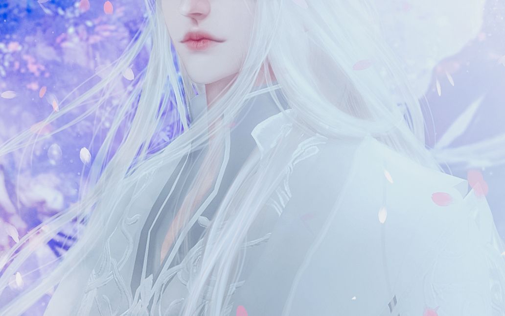 模拟人生4整一个温柔白发师尊有像到橙光cg修图过程