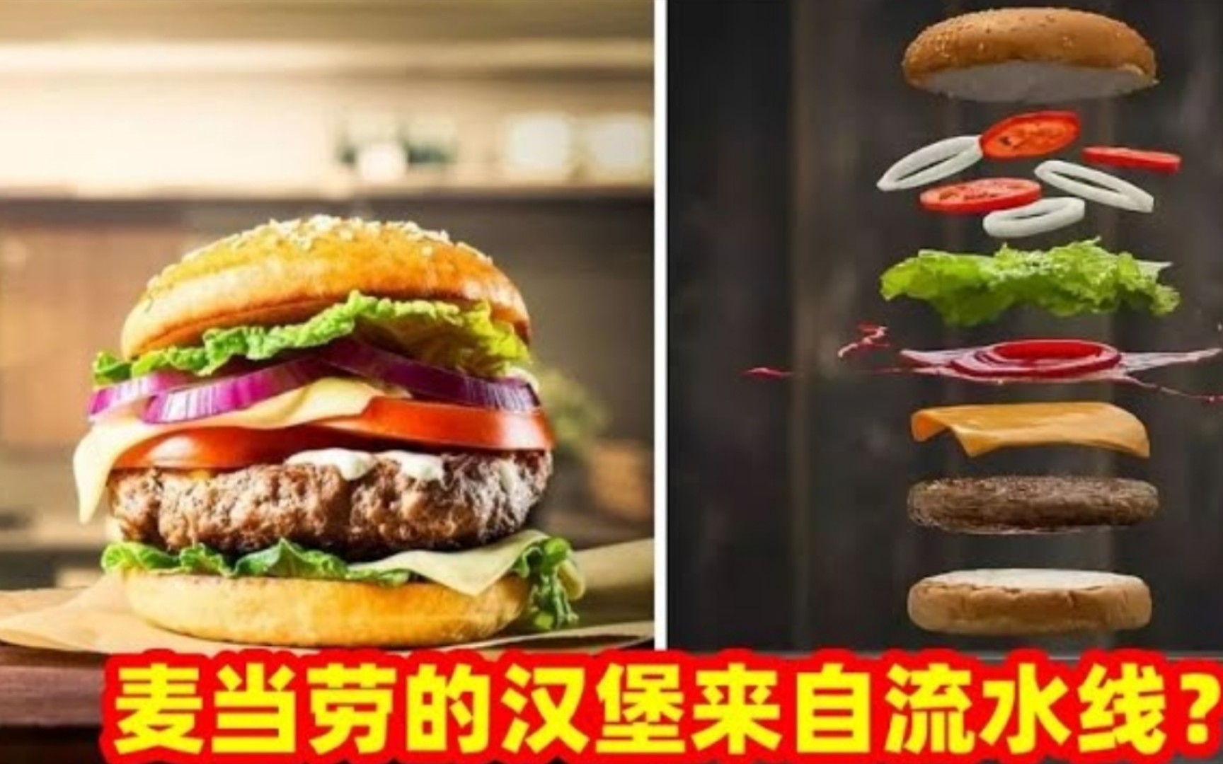 《包爽美食故事》汉堡是垃圾食品? 看完汉堡工厂制作过程,你就明白了!哔哩哔哩bilibili