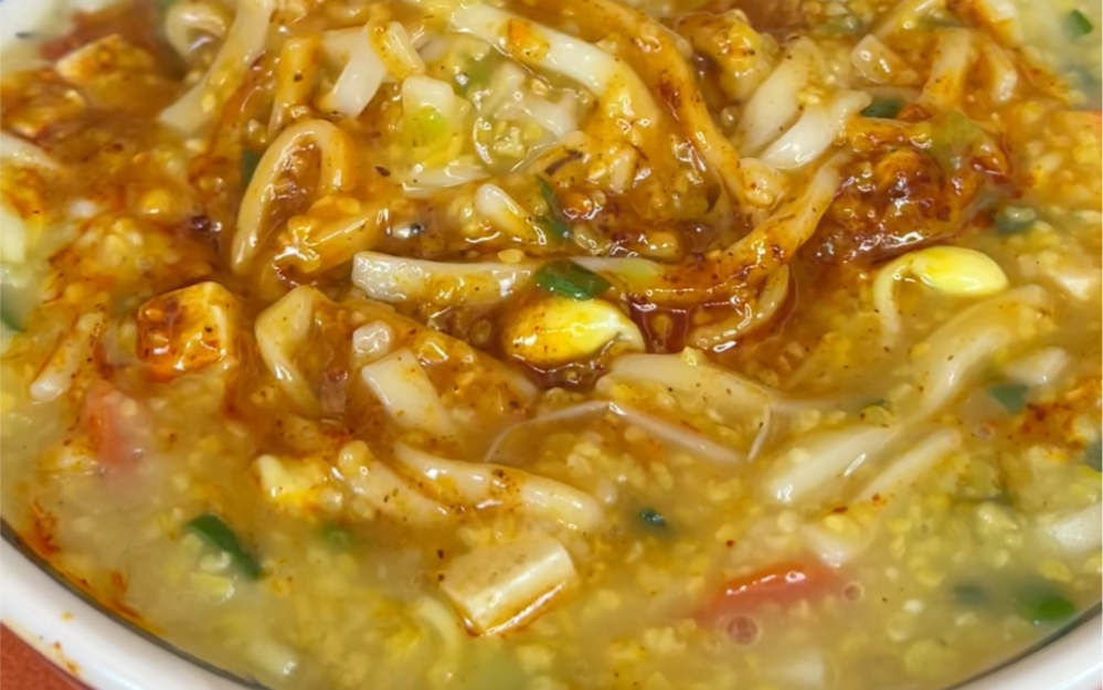 包谷珍子面,百姓家常饭,小时候的味道,这个饭你有多久没吃了?