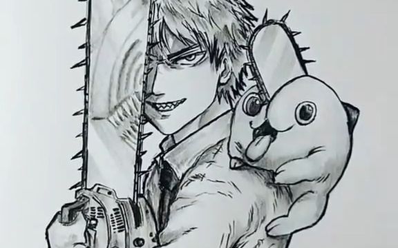 动漫速描s78--电锯人