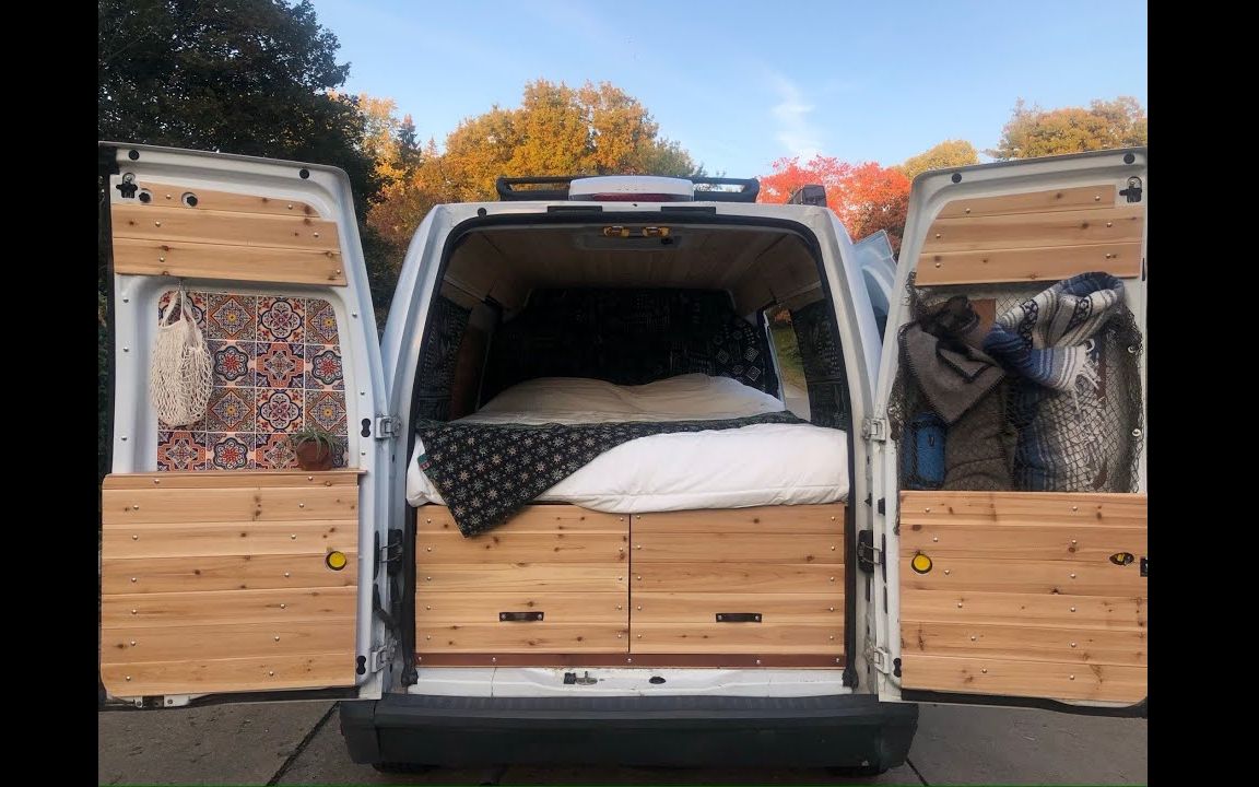 福特全顺改造vanlife房车,6分钟展示改造全过程【van life房车改装