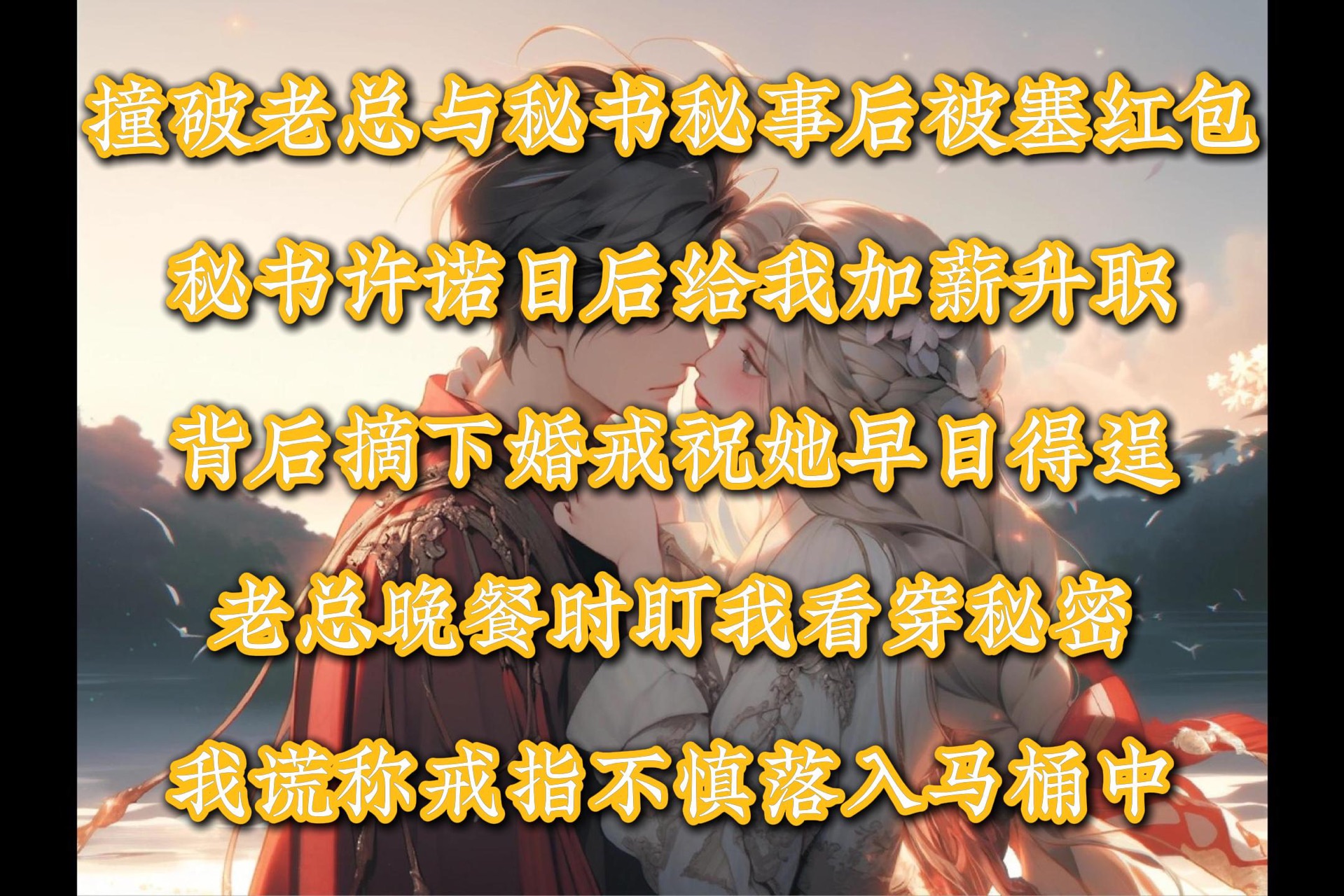 撞破老总与秘书秘事后被塞红包秘书许诺日后给我加薪升职背后摘下婚戒祝她早日得逞老总晚餐时盯我看穿秘密我谎称戒指不慎落入马桶中哔哩哔哩bilibili