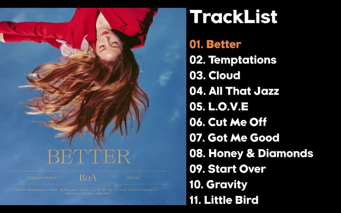 [full album] boa - better - the 10th album 新专歌曲收录