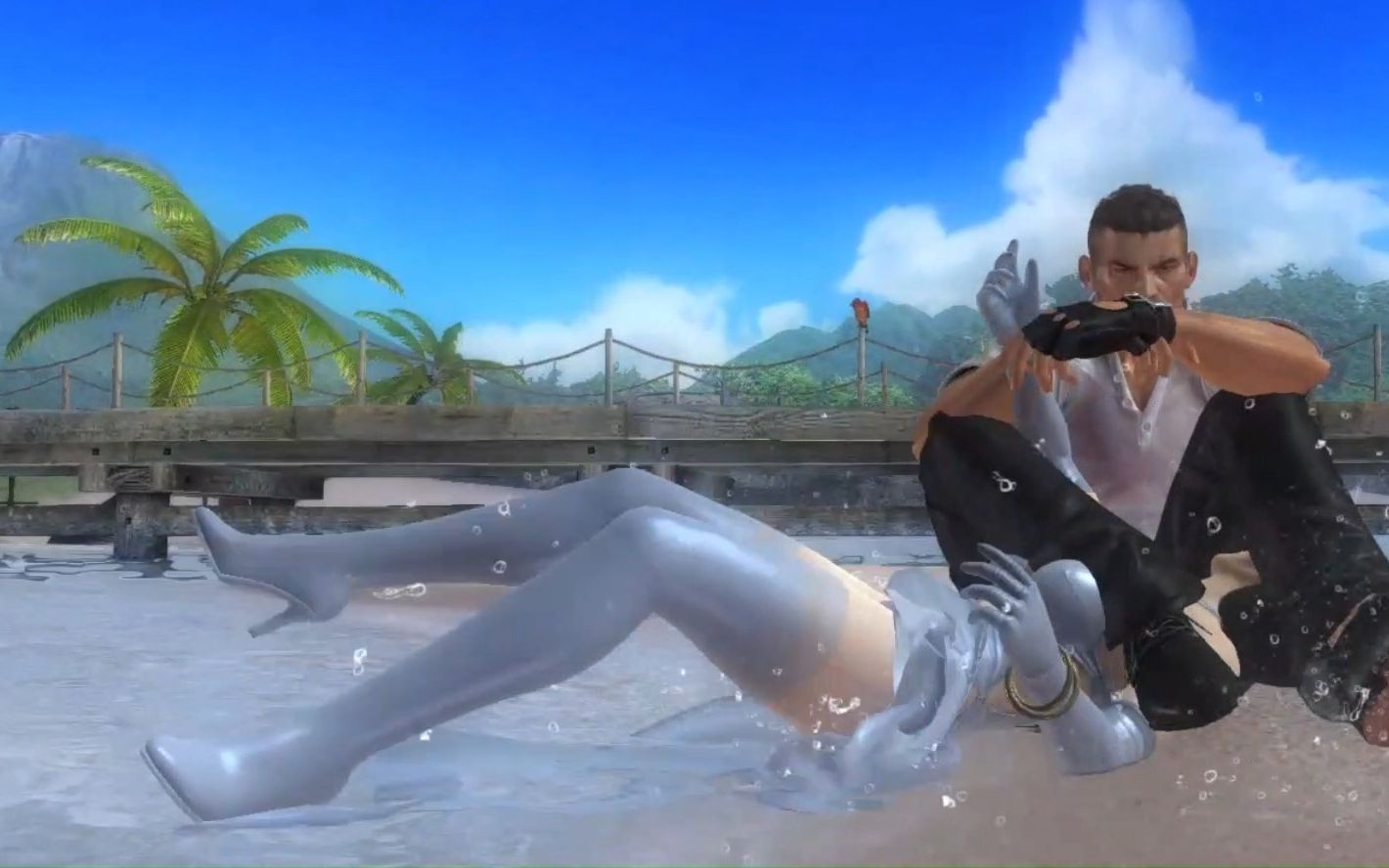 doa5 把海莲娜银色礼服的白丝和凉鞋换成了袜靴~我是长手套长靴控