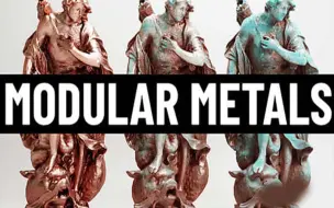 Download Video: Blender必备插件：必装钢铁金属材质节点预设一键生成 Modular Metals