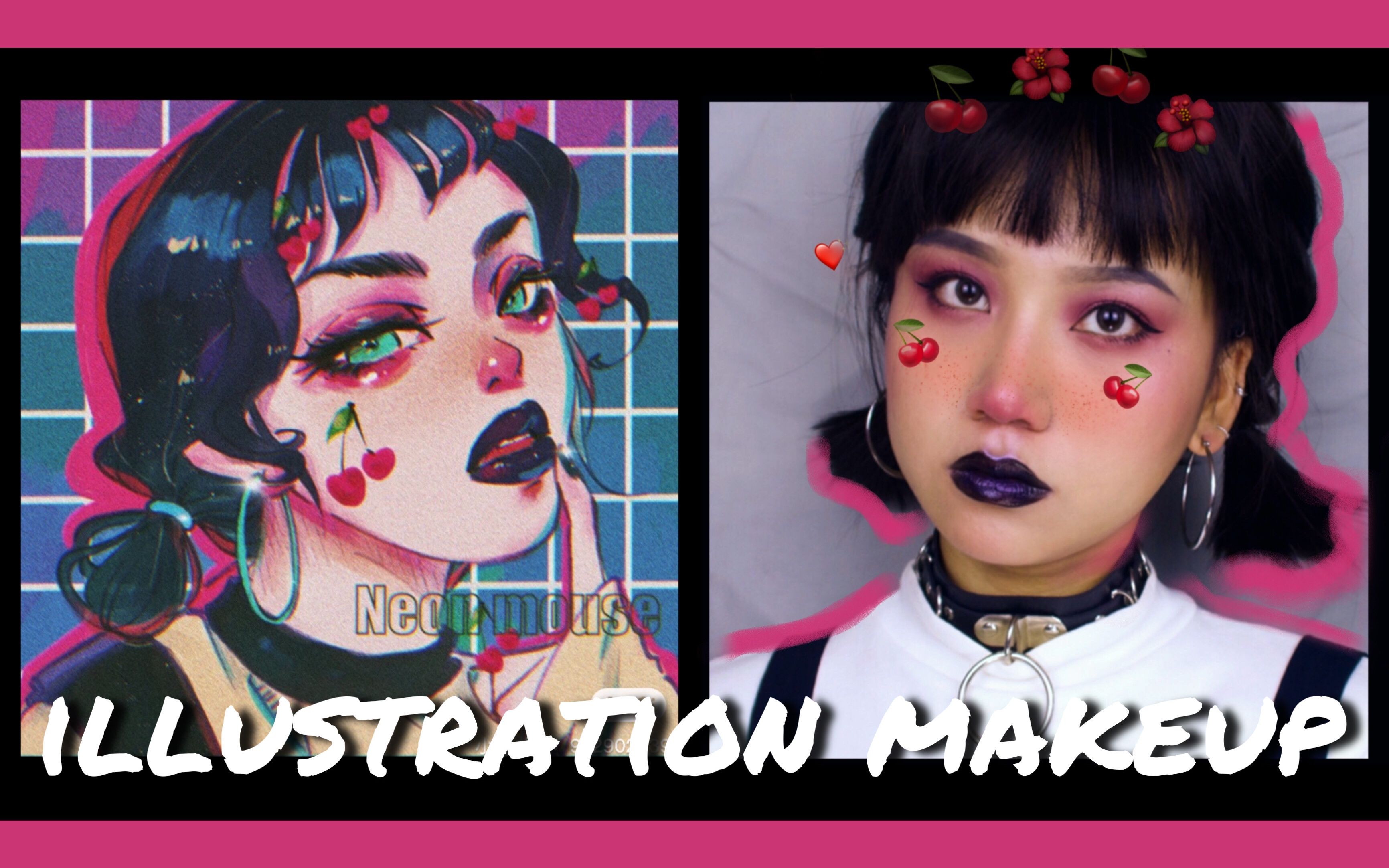 grwm // 插画仿妆|紫色系|蒸汽朋克妆容_哔哩哔哩 (゜-゜)つロ 干杯
