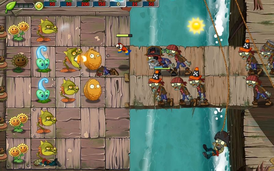 【小白/pvz】植物大战僵尸online 海盗湾2-4