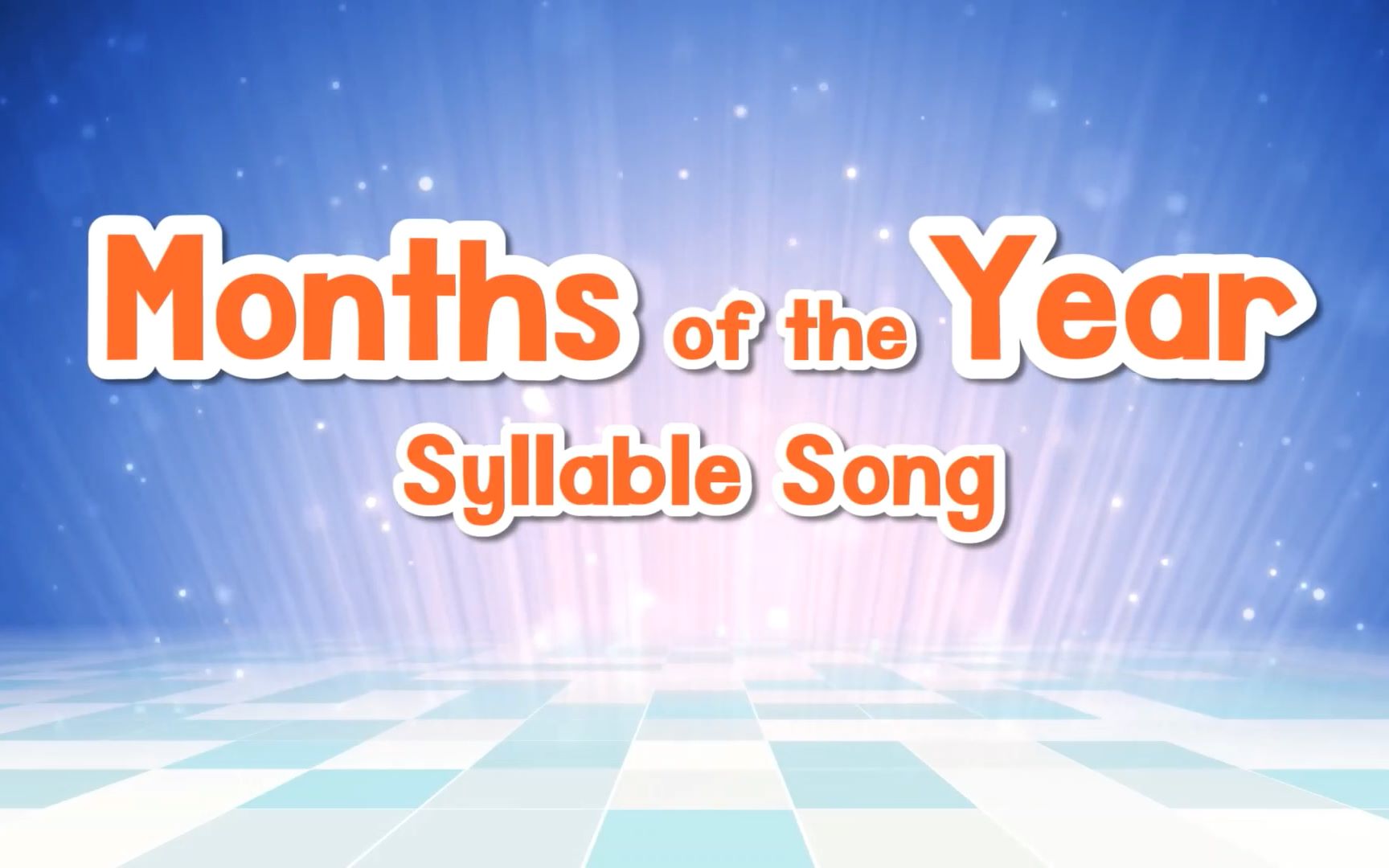 [图]Months of the Year Syllable Song - Counting Syllables Phonological Awareness -