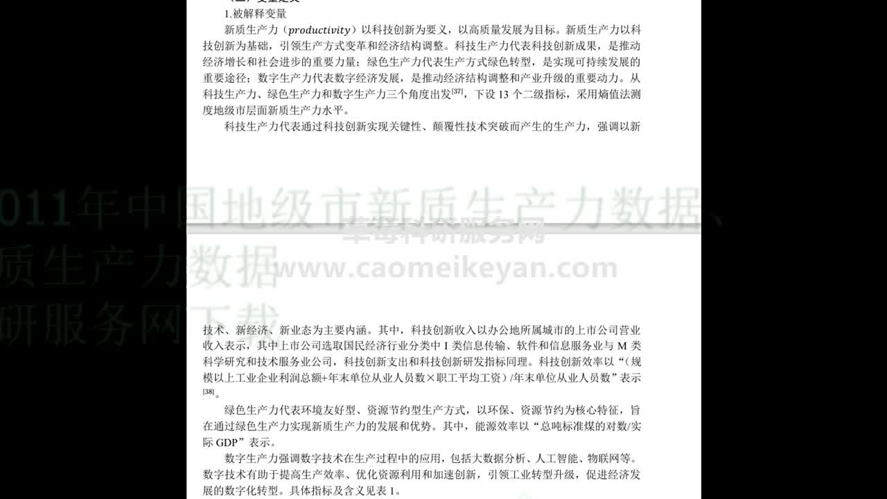 2024-2011年中国地级市新质生产力数据、城市新质生产力数据