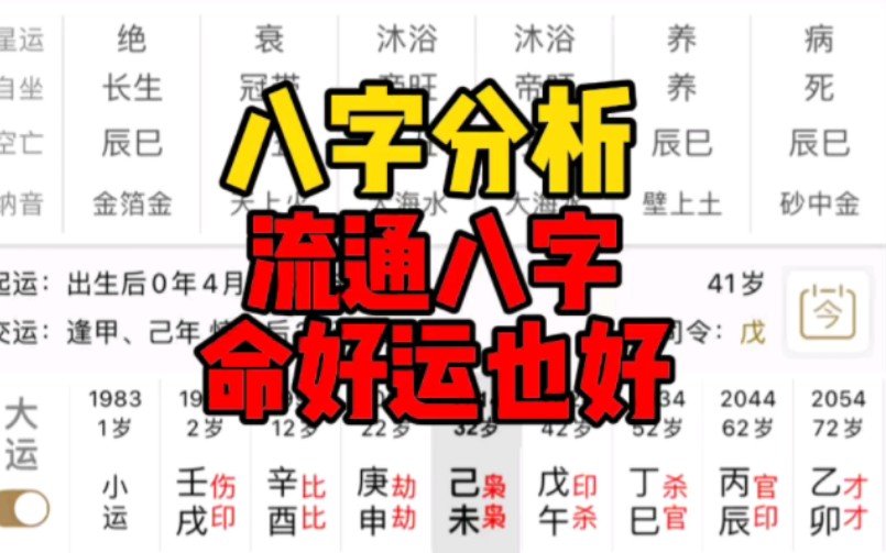 《客户八字分析》流通八字,命好运也好哔哩哔哩bilibili