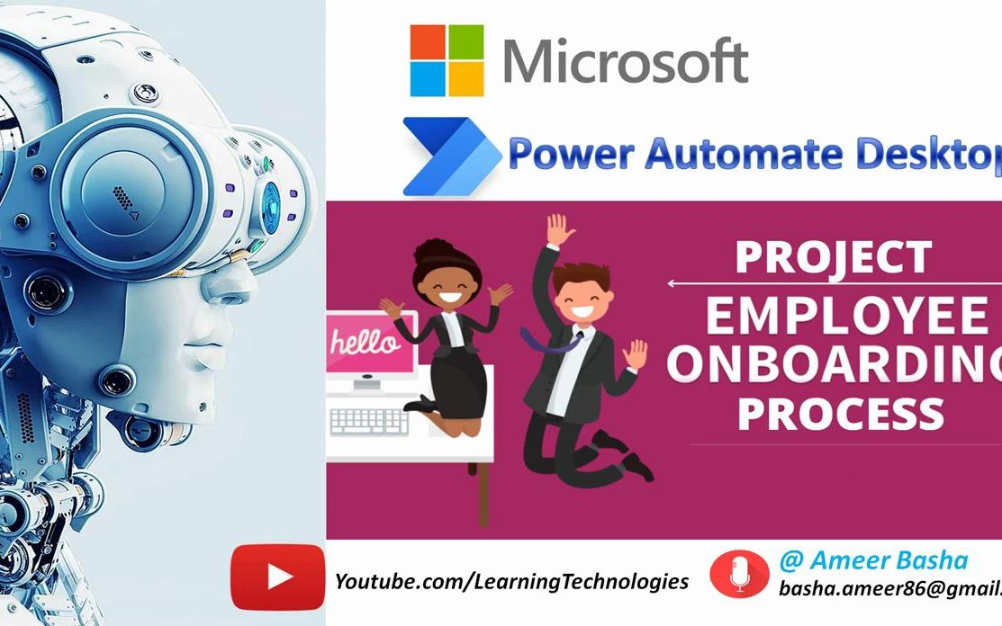 [图]Power Automate Desktop __ Project on Employee Onboarding Process-1hr (Excel, Web