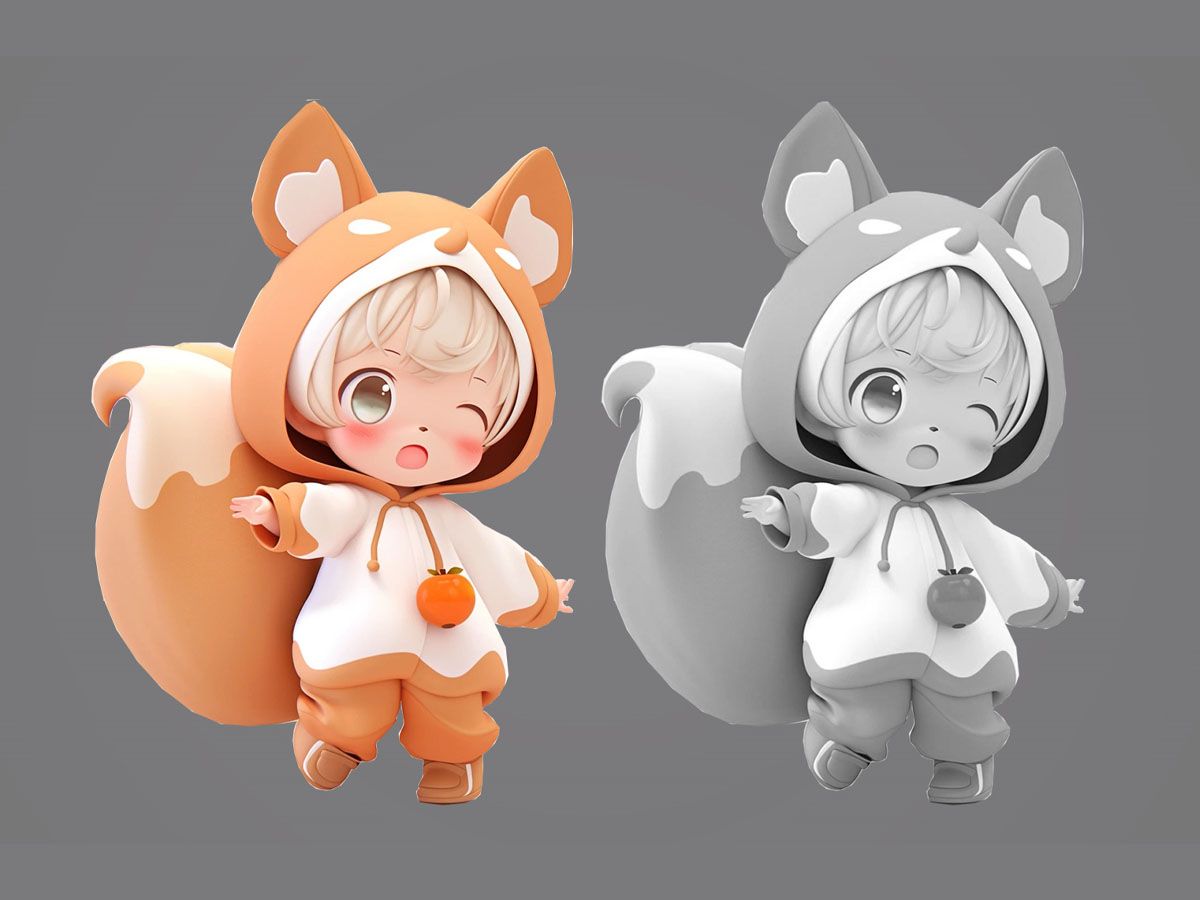 【zbrush雕刻】q版可愛