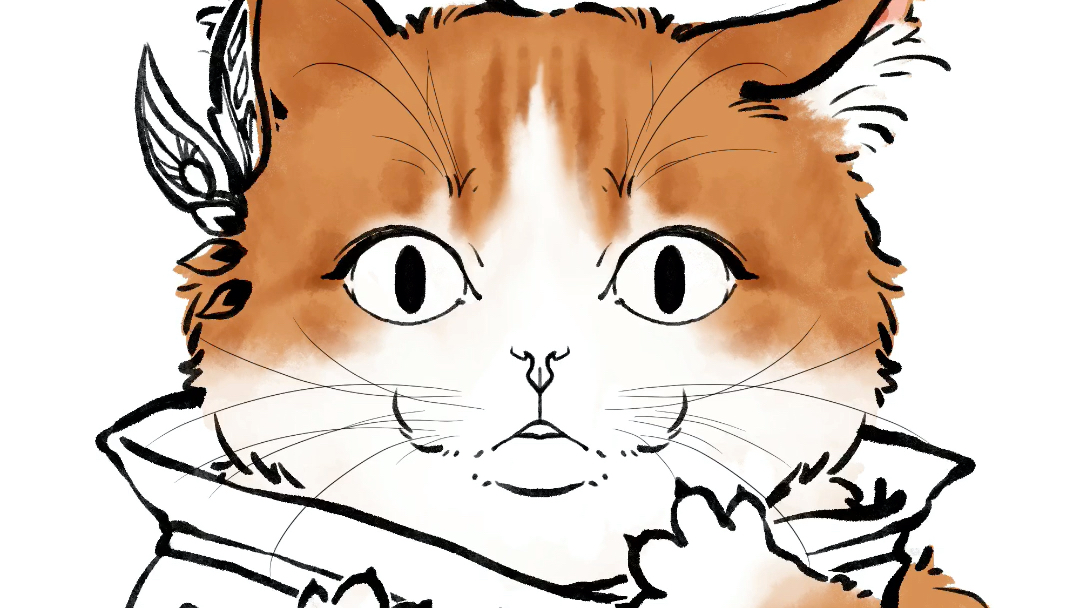 procreate以前画的一只猫猫