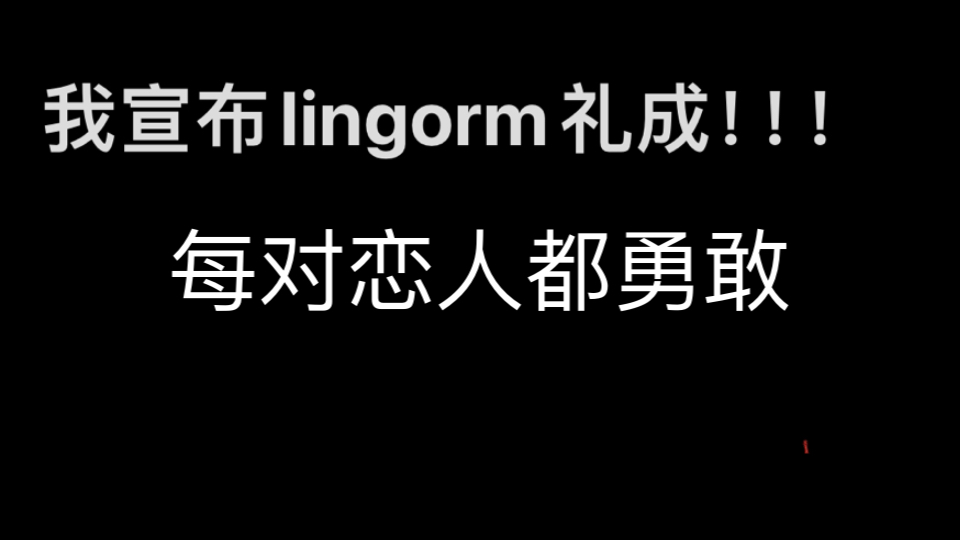 每段爱情都危险【Lingorm】哔哩哔哩bilibili