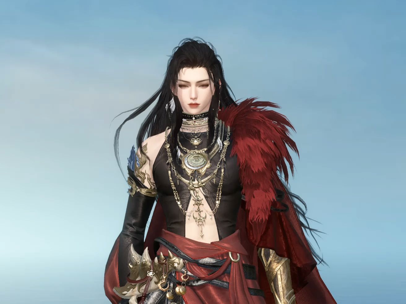 《逆水寒》仿鬼鲨捏脸,第一版,捏脸评论区自取