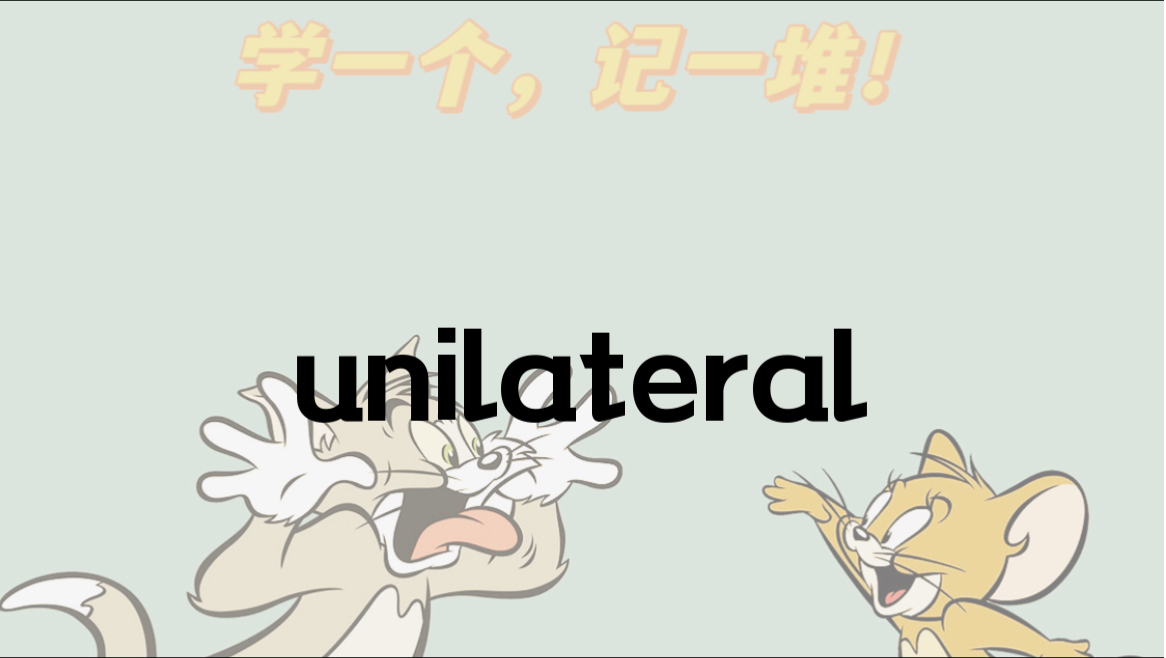 【干货】如何通过unilateral记住一堆单词!哔哩哔哩bilibili