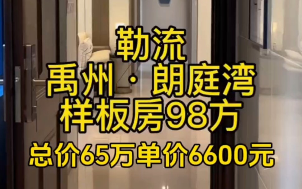 顺德禹洲朗廷湾住宅,98平方三房两厅,总价65万单价6600元.#佛山房产 #顺德房产 #嘉禹豪庭哔哩哔哩bilibili