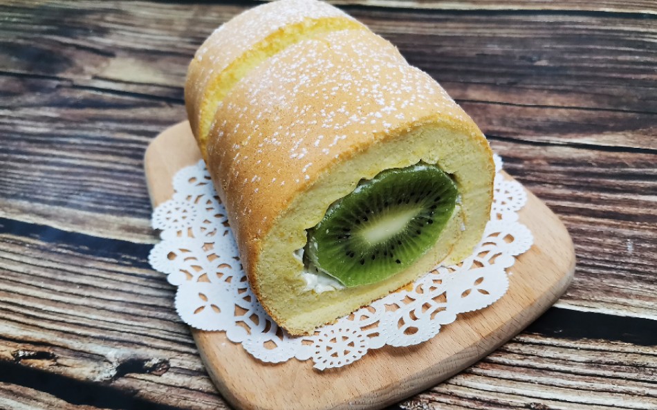 活动作品奇异果的另一种吃法整只奇异果蛋糕卷