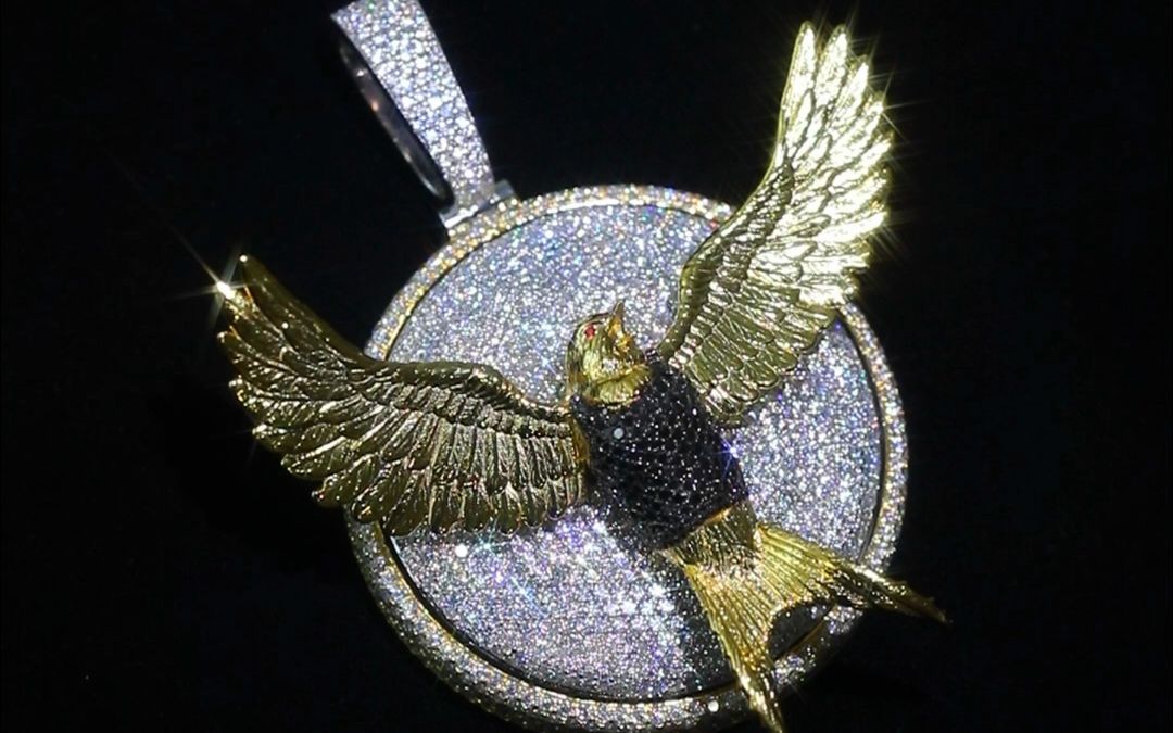 wbj定制珠宝 王以太定制 燕子吊坠