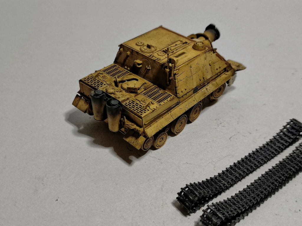 小号手静改动坦克模型 07247 突击虎自行火炮 1/72完成展示!