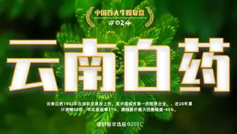 中国百大牛股复盘024：云南白药，中国排名第一的制药企业