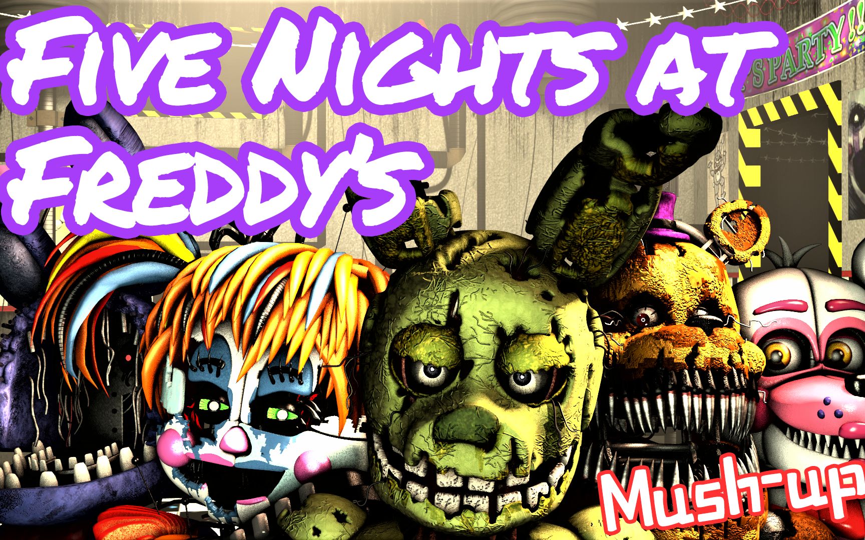 [fnaf 音乐 mash-up] five nights at freddys mash-up v1_哔哩哔哩