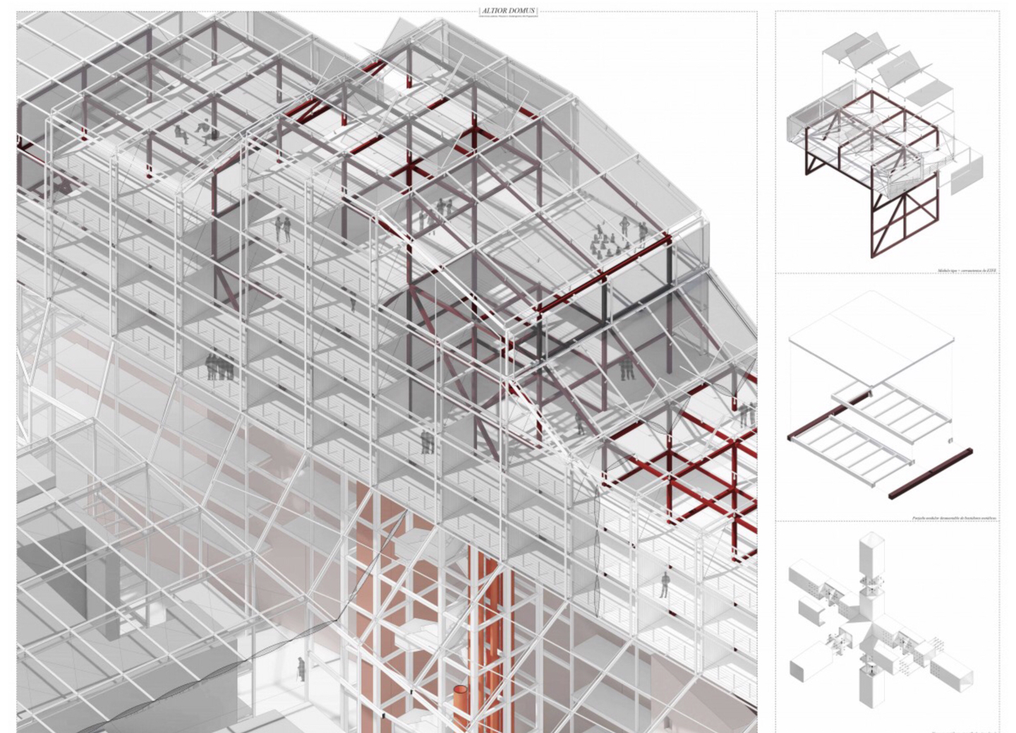 建筑设计作品集代做:框架结构住宅改造,马德里街区的空间重塑与生活更新哔哩哔哩bilibili