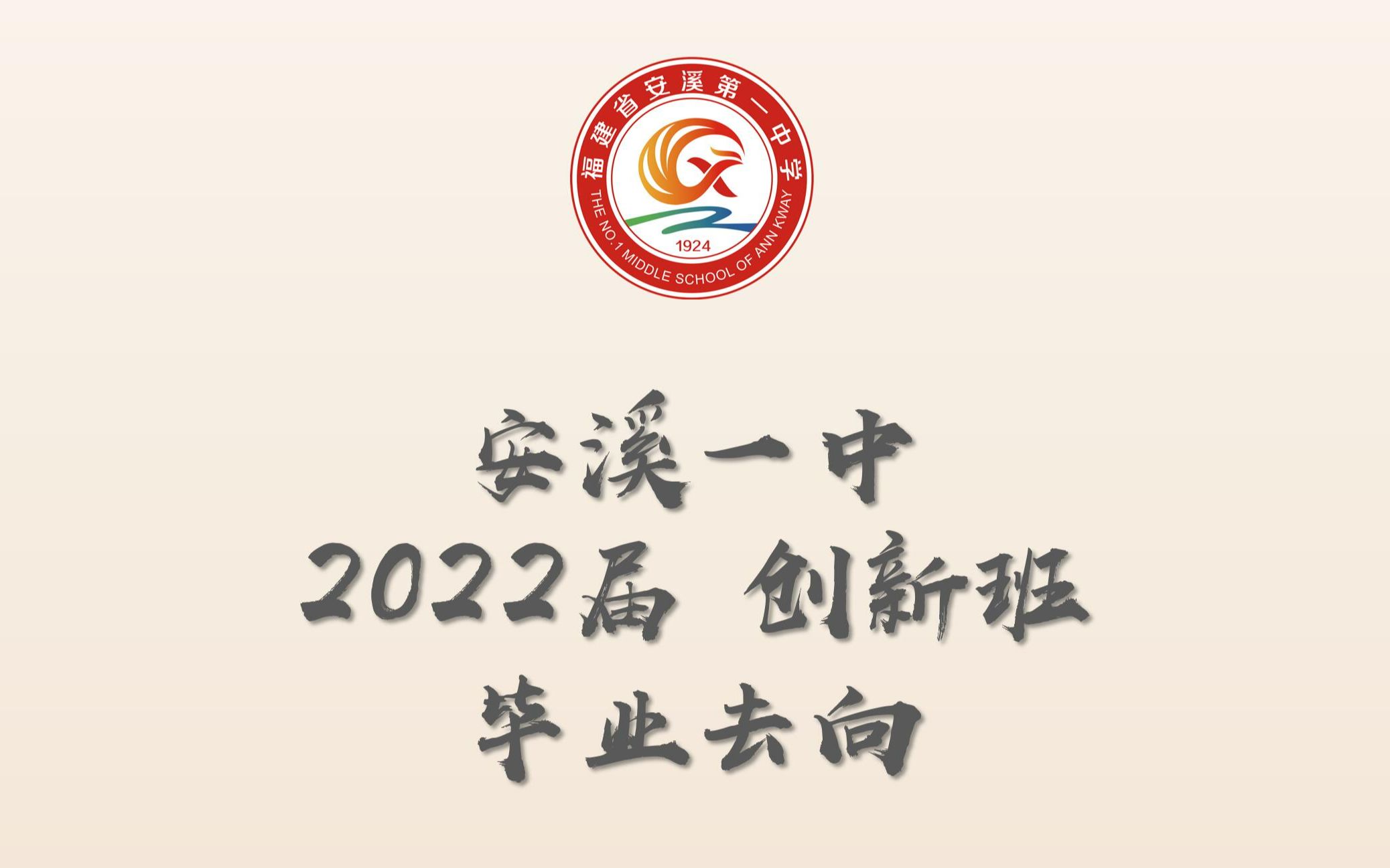 [图]安溪一中2022届创新班毕业去向