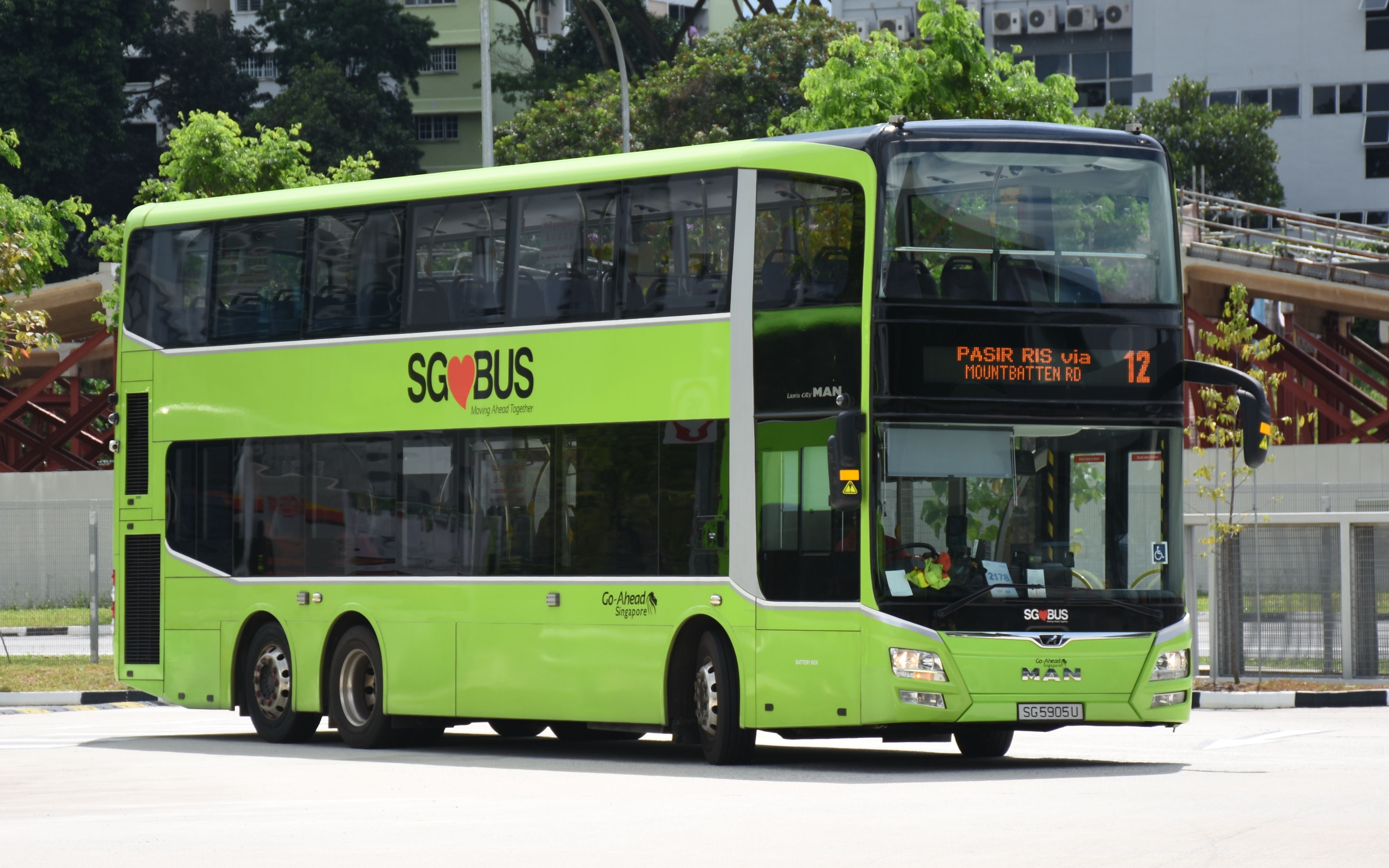 [新加坡公交] goahead 12路 甘榜峇鲁→巴西立_哔哩哔哩_bilibili