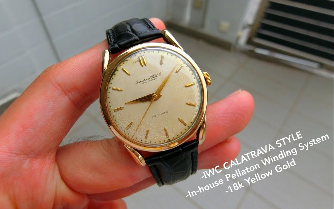 罕见的Vintage古董万国 IWC calatrava 18k黄金表 ︳这种奢华贵气是现代手表做不出的 !哔哩哔哩bilibili