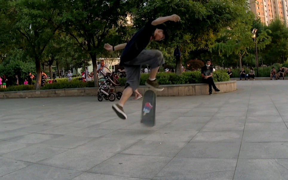 滑板几乎忘掉的treflip大乱又捡回来啦