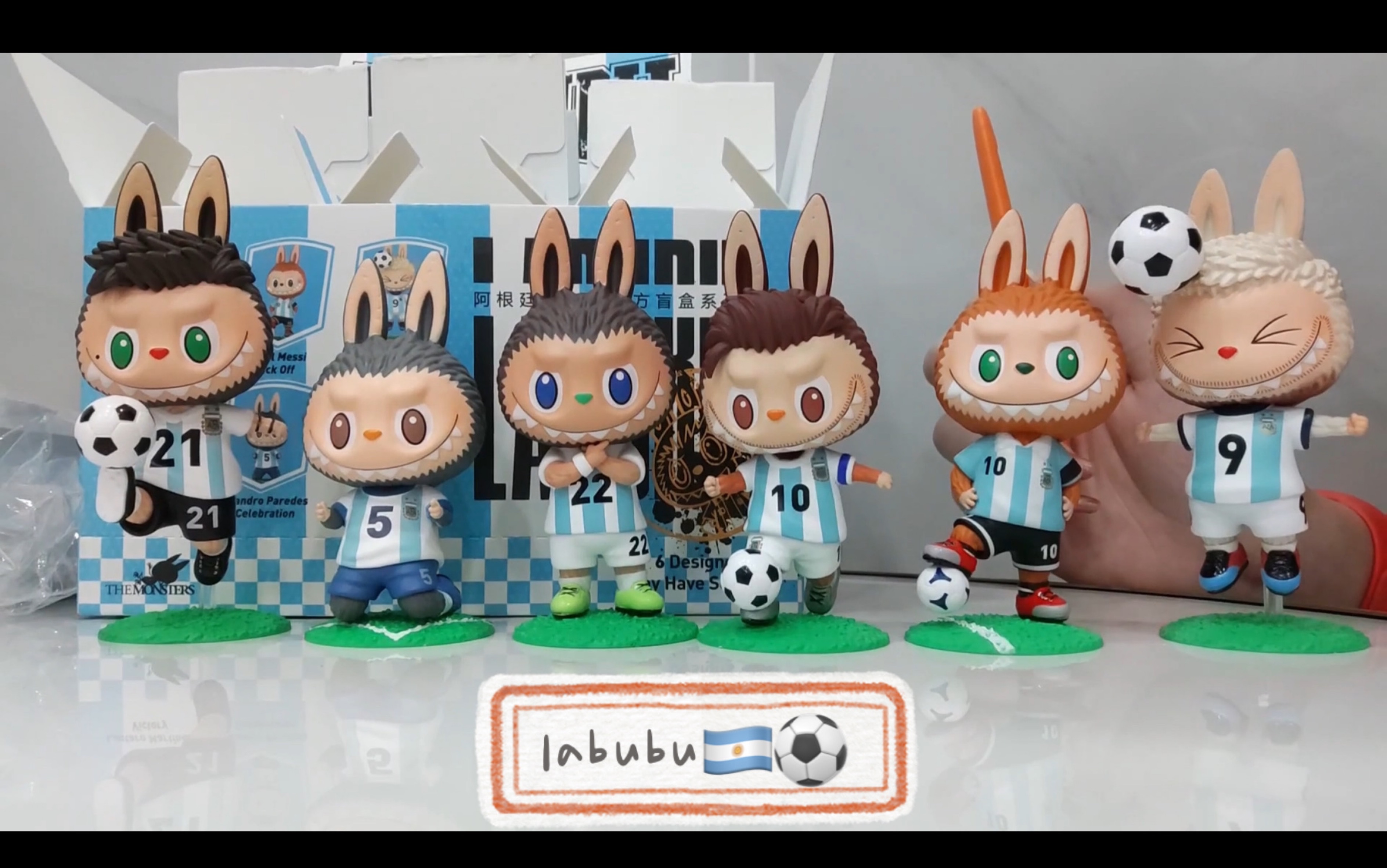【拆盲盒】labubu阿根廷足球系列