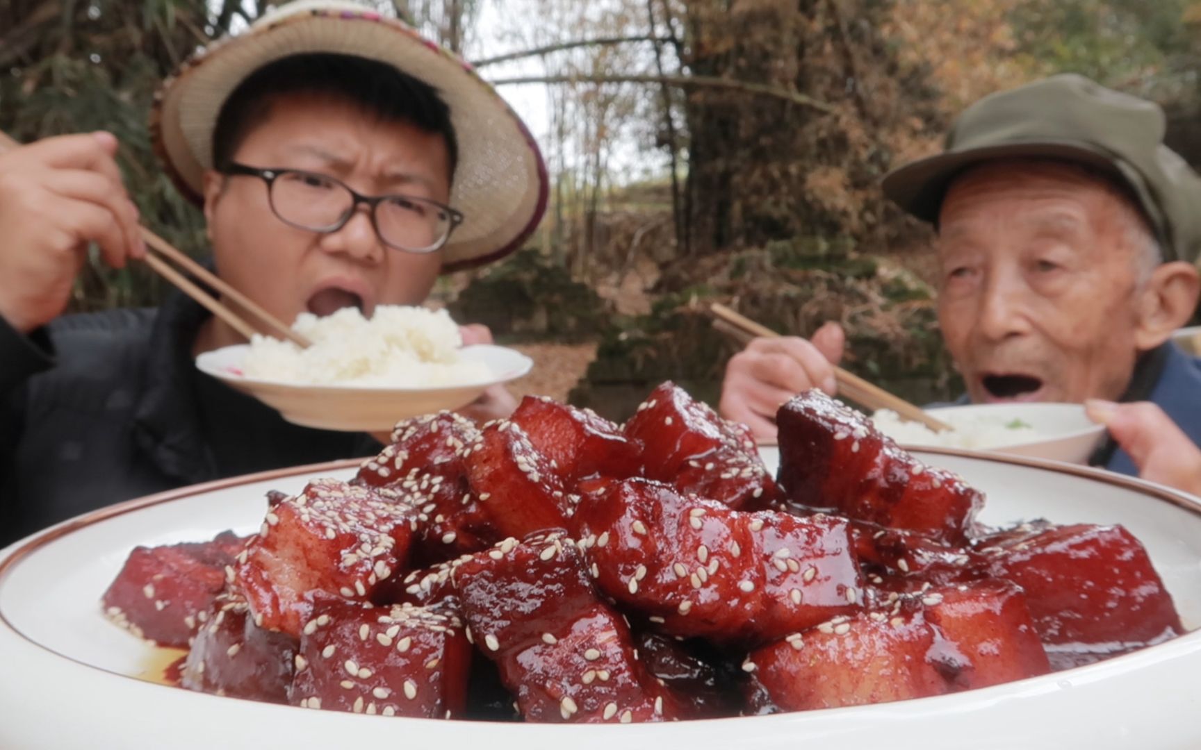 [图]100块买3斤五花肉秘制“樱桃肉”肥瘦相间，软糯香甜，太解馋了