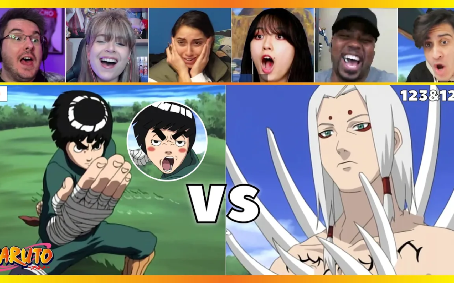 老外看【火影忍者疾风传】洛克李vs君麻吕