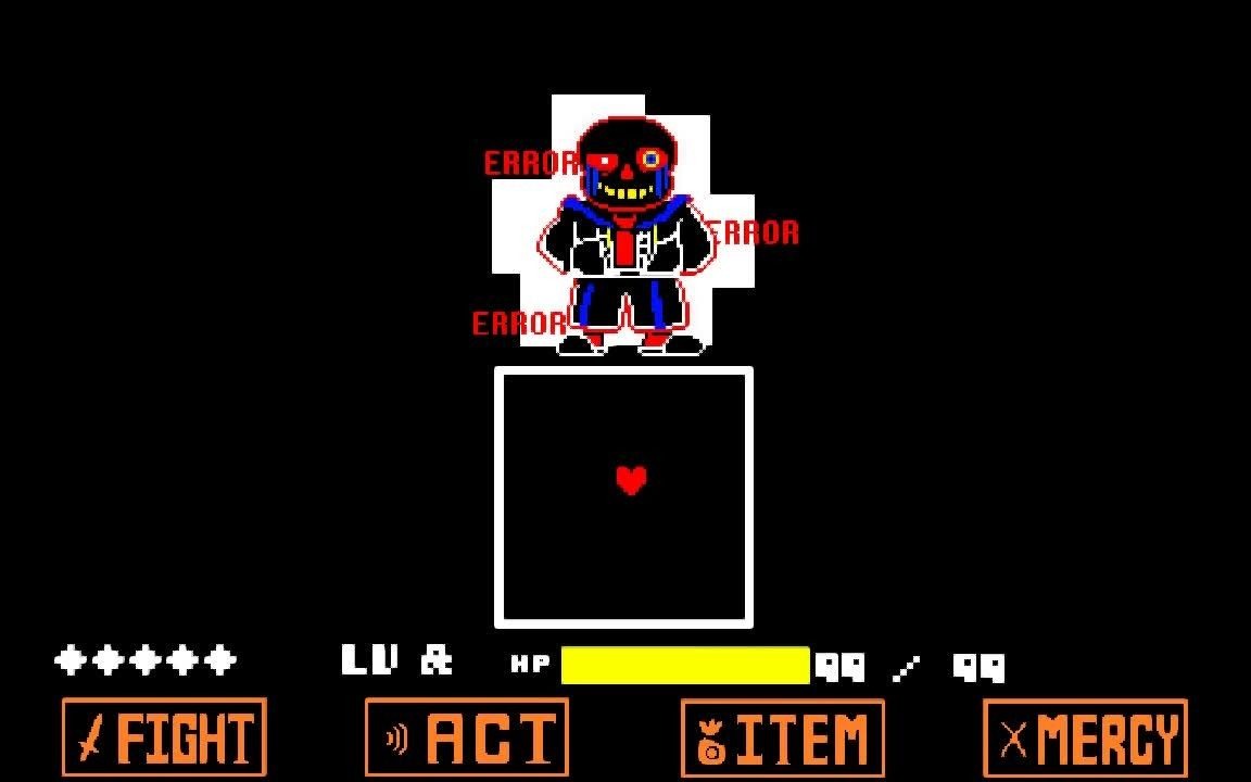 undertale动画errorsans战斗先行