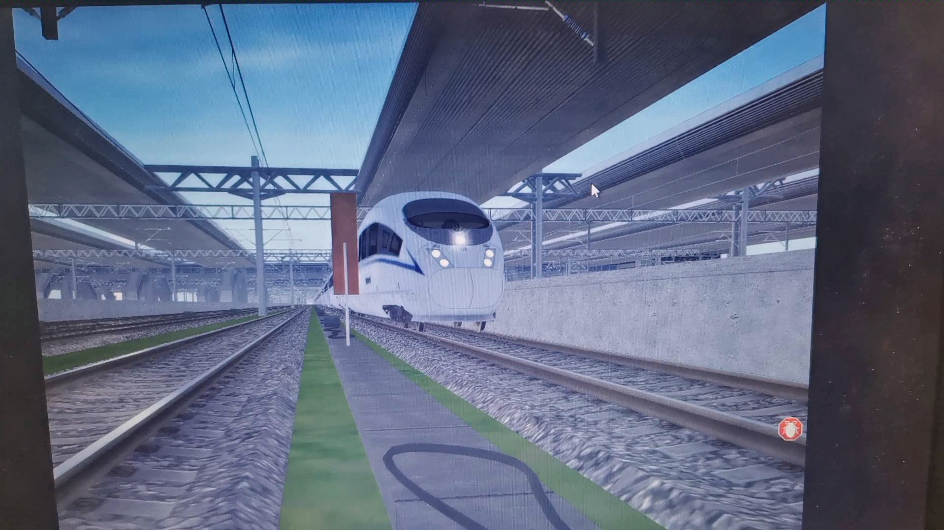 【trs12】换个角度看看crh380b型车出站