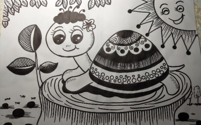 线描——《乌龟妹妹》