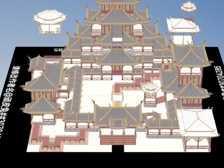 明日之后双人地基灯火阑珊主题系列 听霞阁蓝图