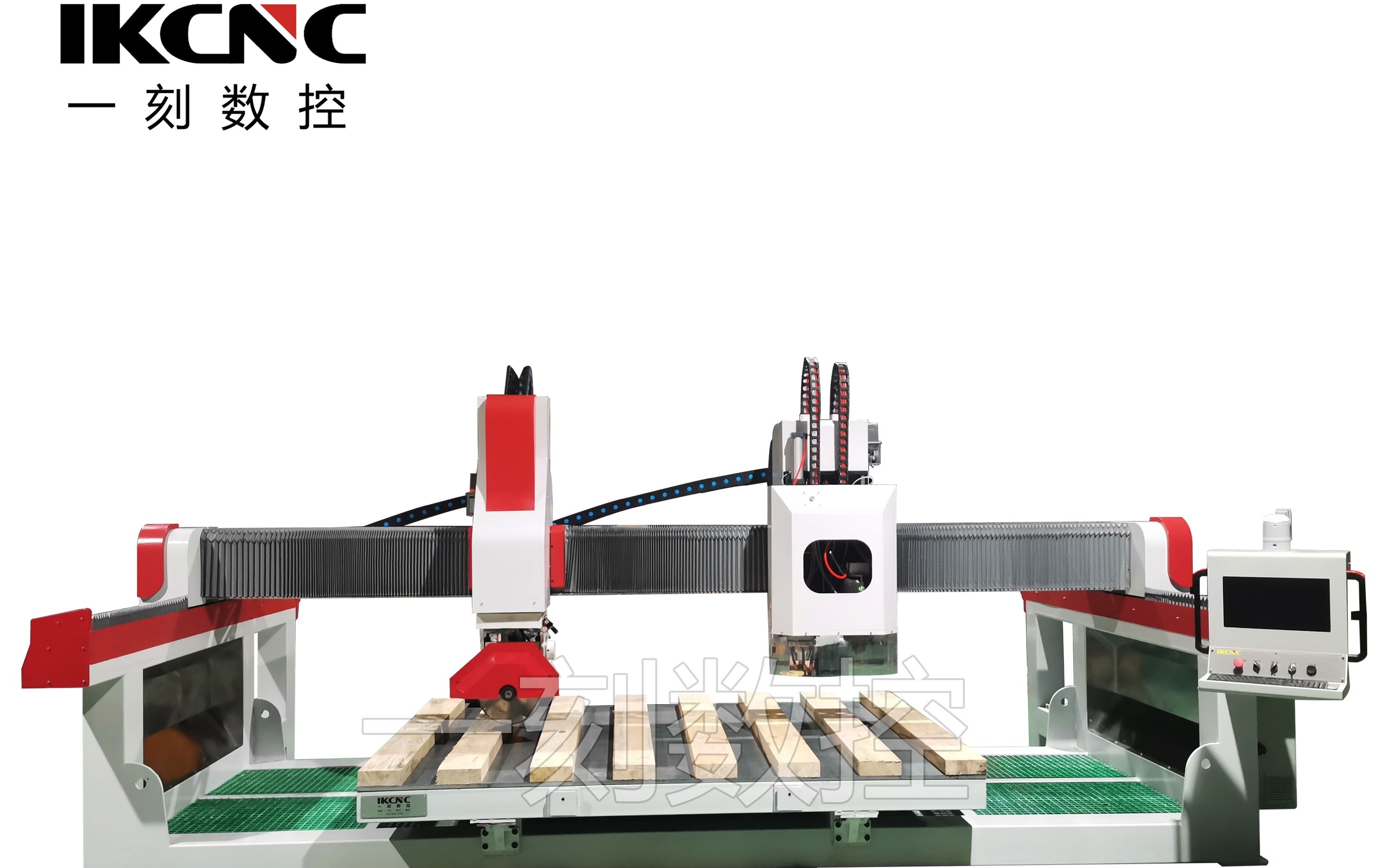 台面加工中心石英石台面切磨一体机石材红外线桥切机石材加工设备