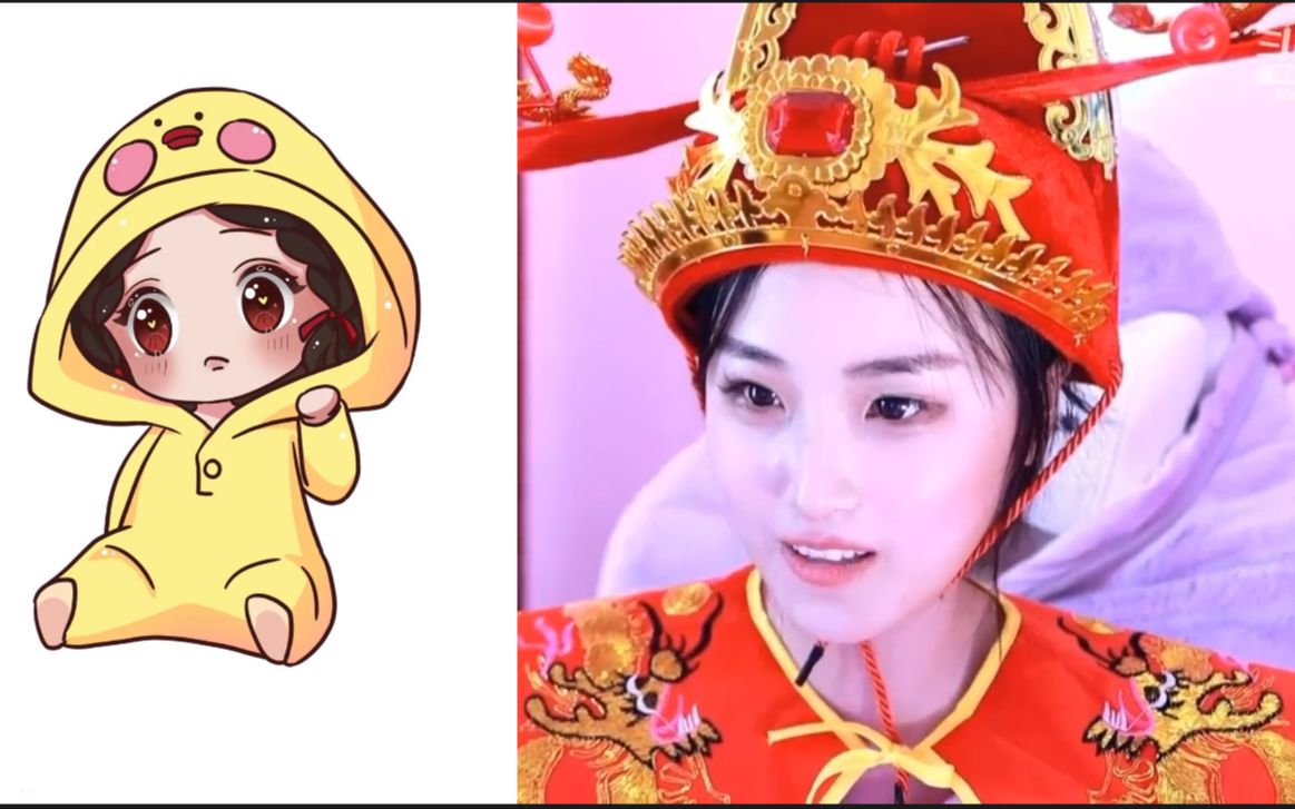 果小果唱黄梅戏配上"大红袍"果小果