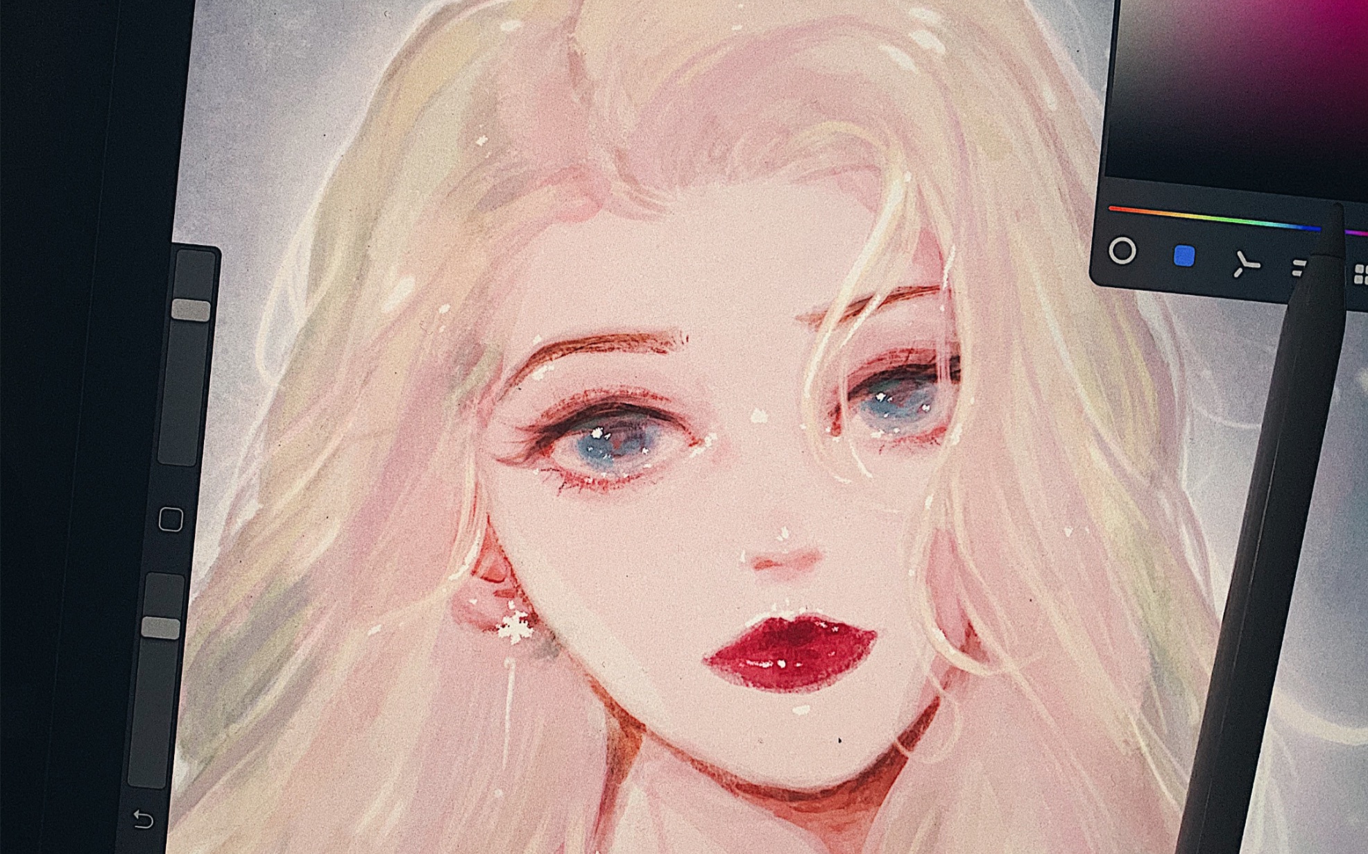 【阿莘】procreate/用ipad画一个艾莎/做自己的女王/冰雪奇缘