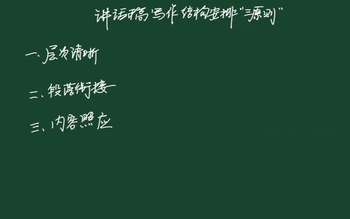 讲话稿谋篇布局要遵循的三个原则,写材料可参照一下真不错妥妥的哔哩哔哩bilibili